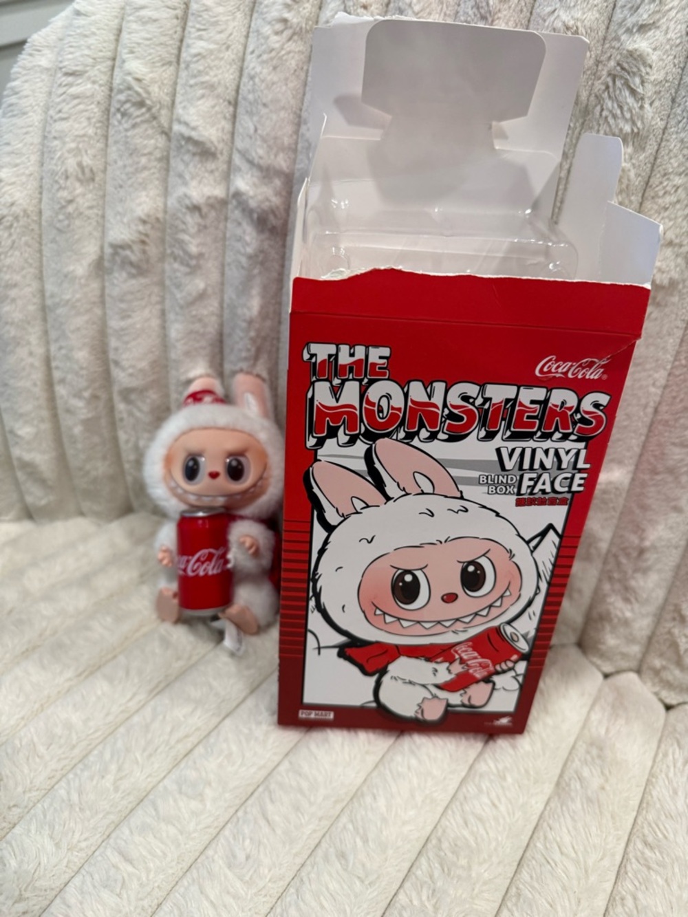 Coca-Cola Monster Vinyl Face Figure in Red & White